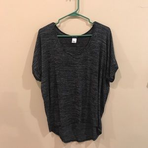 Oversized black soft T